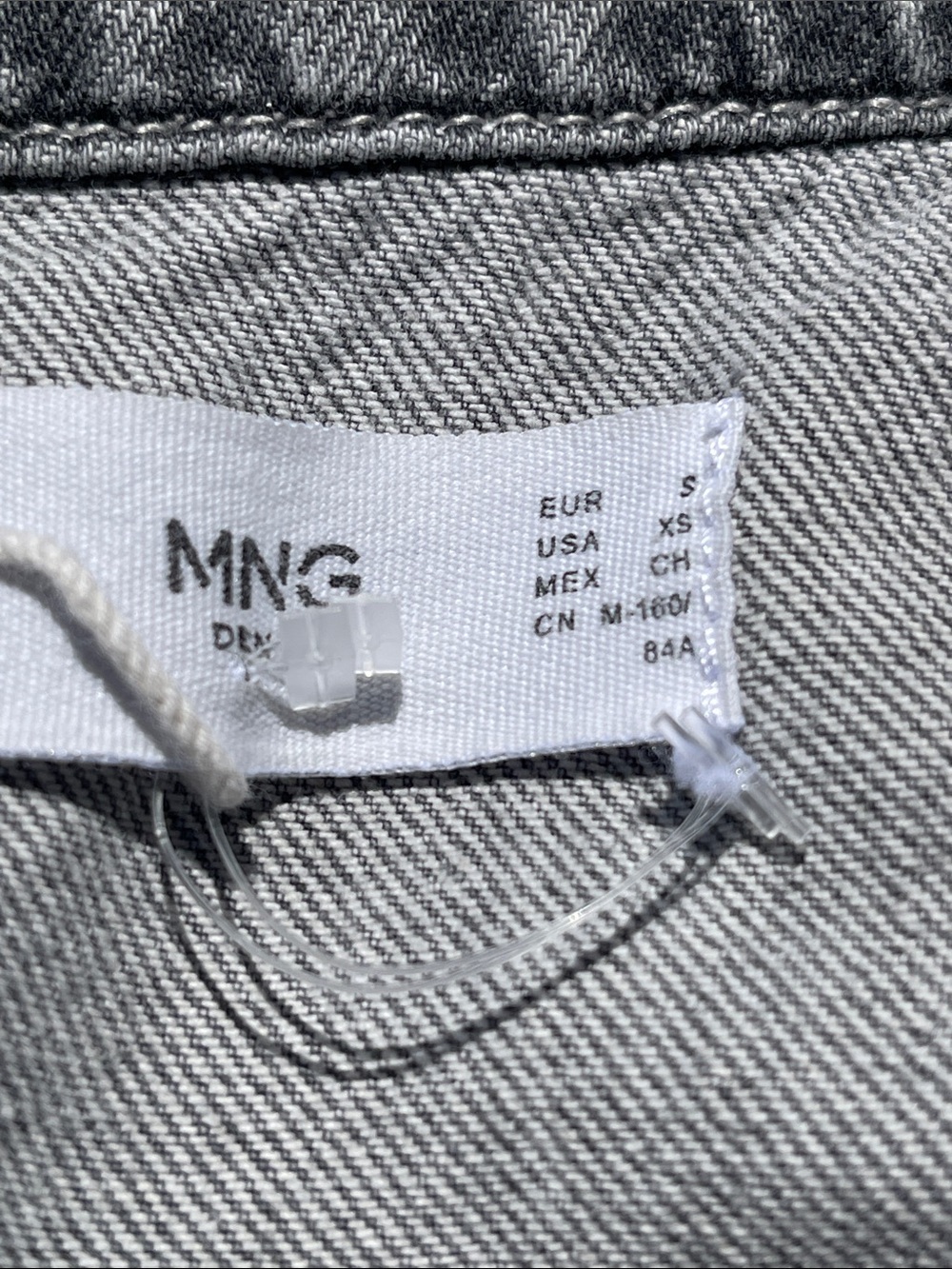 MANGO Gray Denim Utility Jumpsuit Belted Boiler Suit XS - Picture 7 of 13